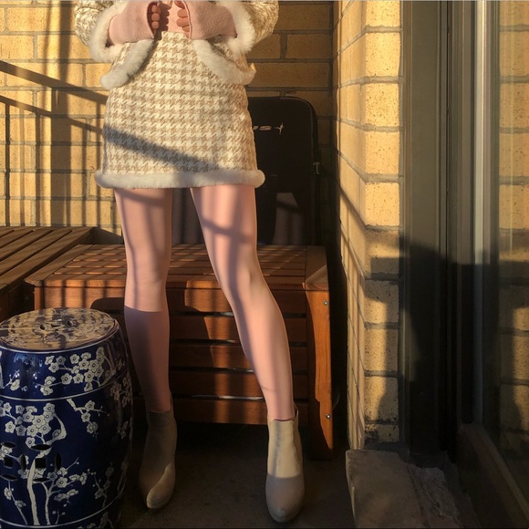 Cream PADDED Platform Stilettos Ankle Boots - Picture 7 of 17